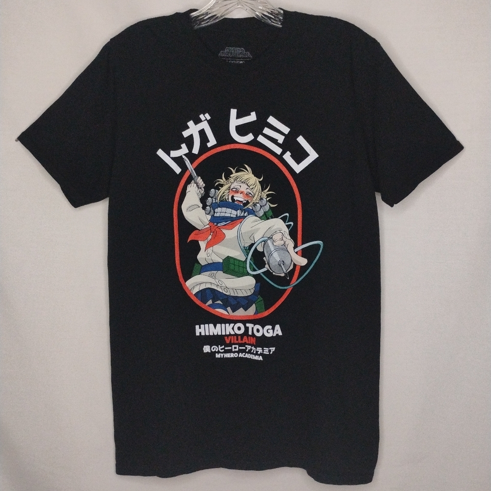 Men's M Himiko Toga MHA Short Sleeve T-shirt My Hero Academia Anime Girl Tee